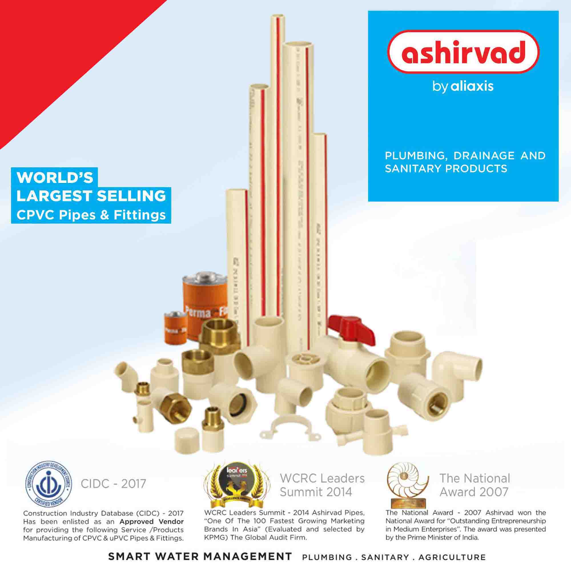 Ashirvad Pipes - Ashirvad's uniquely designed Agri pipes are here to save  your day. With our lead-free pipes, you can rest assured and maintain  minimal ovality at the highest precision. #AshirvadPipes #agriculture #