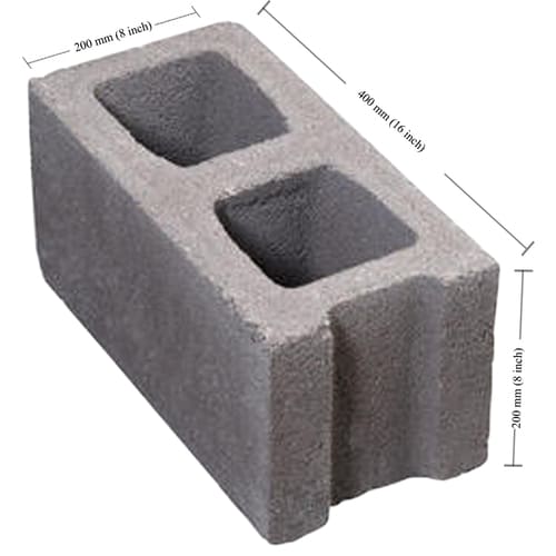 Hollow concrete store blocks